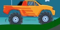 Monster Truck Hill Driving 2D